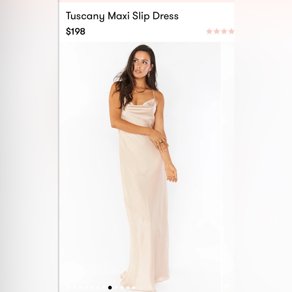 Show me your Mumu Tuscany dress in champagne